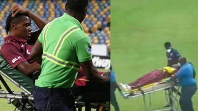 Photo of वेस्टइंडीज vs पाकिस्तान टी-20: मैदान पर 10 मिनट के अंदर दो खिलाड़ी बेहोश, Video आया सामने