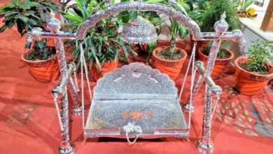 Photo of अयोध्या में चांदी के भव्य झूले पर विराजमान हुए रामलला, यहाँ देखे तस्वीरें